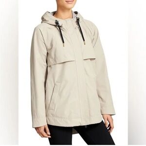 Athleta Any Day Anorak Khaki Breathable Full Zip Lined Jacket XL